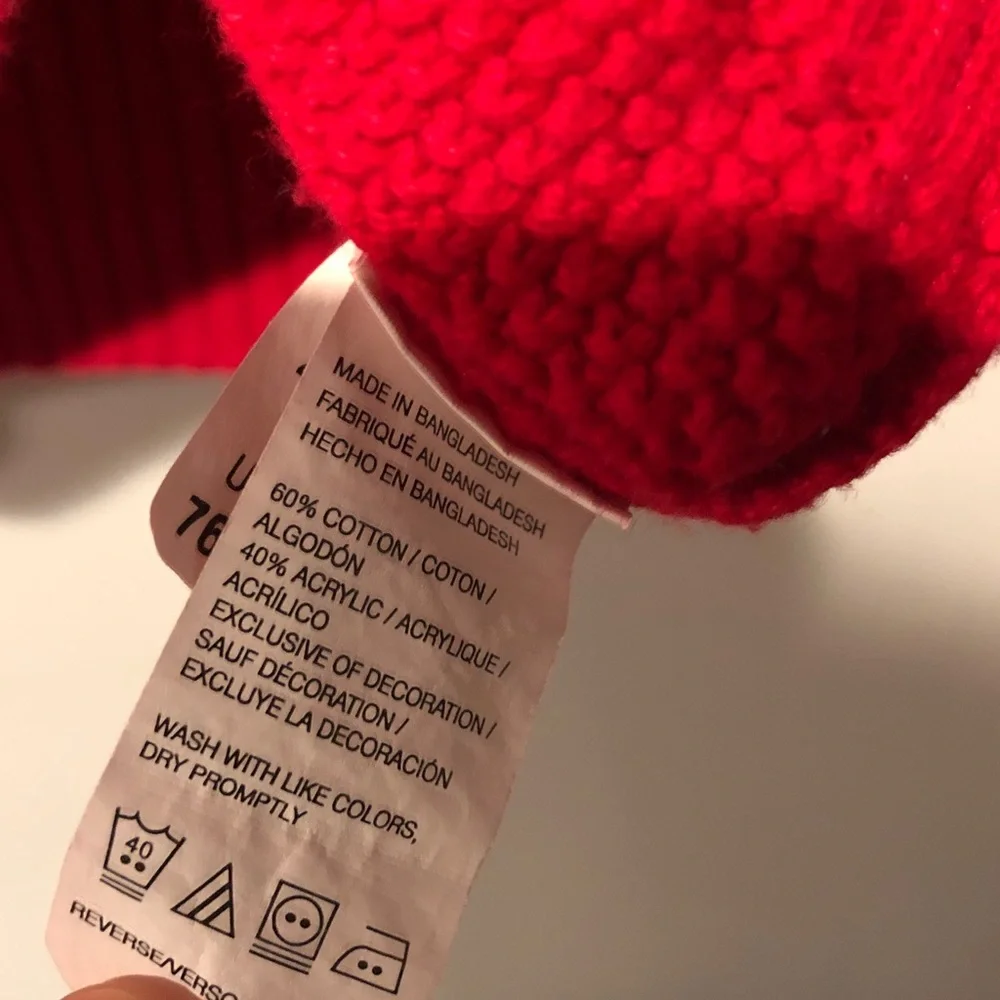 Izod Men’s Red Knit Quarter Zip Sweater